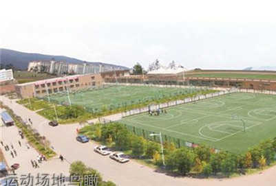 資陽汽車科技職業(yè)學(xué)校運(yùn)動(dòng)場(chǎng)地鳥瞰