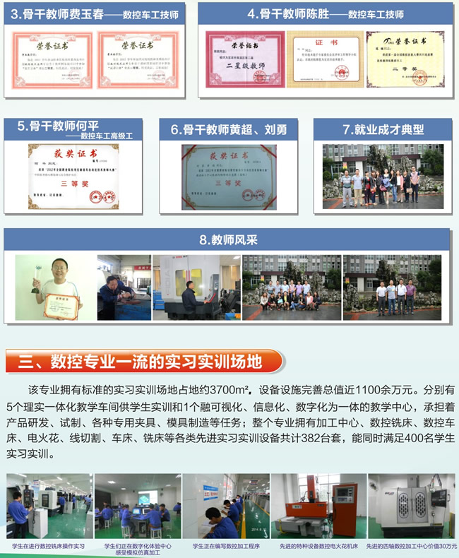 宜賓市南溪職業(yè)技術(shù)學(xué)校數(shù)控專業(yè)完善的實(shí)訓(xùn)場(chǎng)地介紹