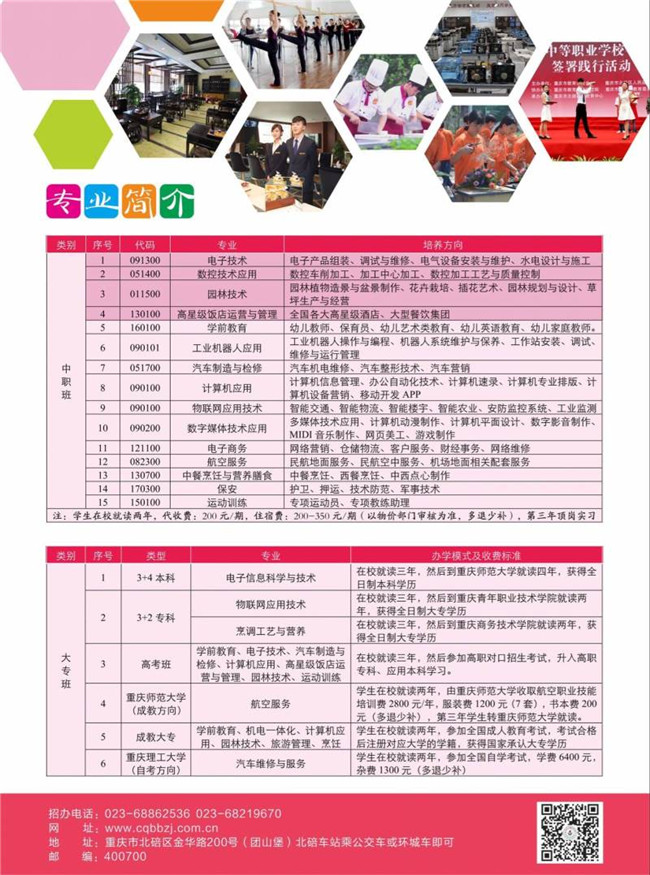 2025年重慶市北碚職業(yè)教育中心招生簡(jiǎn)章