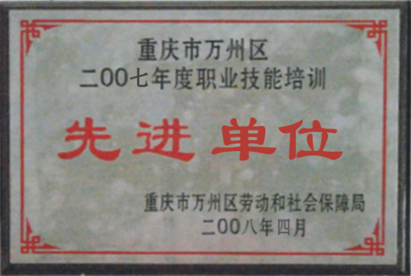 重慶中意職業(yè)技術(shù)學校榮譽-先進單位