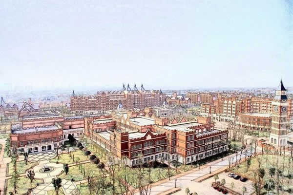 四川西南航空學(xué)校全景圖