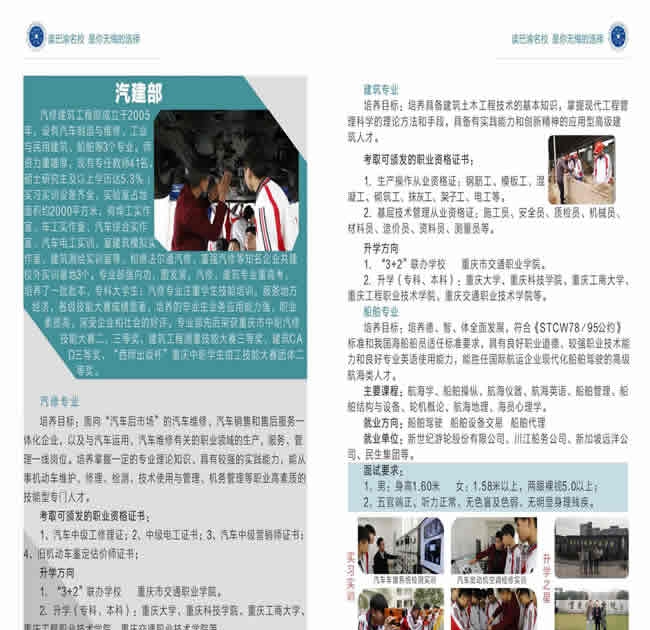 重慶開縣職教中心汽修建筑部專業(yè)
