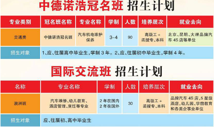 大理技師學(xué)院中德、國(guó)際班